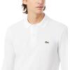 imageLacoste Mens Classic Long Sleeve Pique Polo ShirtWhite
