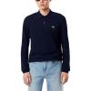 imageLacoste Mens Classic Long Sleeve Pique Polo ShirtNavy Blue