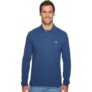 imageLacoste Mens Classic Long Sleeve Pique Polo ShirtAnchor Chine