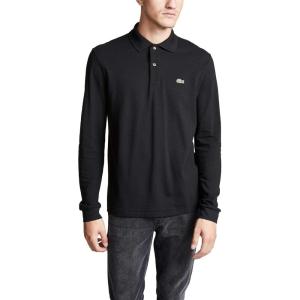 imageLacoste Mens Classic Long Sleeve Pique Polo ShirtBlack