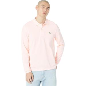 imageLacoste Mens Classic Long Sleeve Pique Polo ShirtFlamant