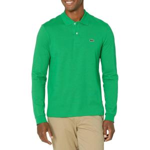 imageLacoste Mens Classic Long Sleeve Pique Polo ShirtMalachite