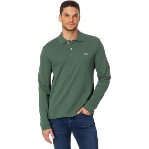 imageLacoste Mens Classic Long Sleeve Pique Polo ShirtSequoia