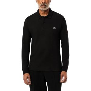 imageLacoste Mens Core Regular Fit Long Sleeve PoloBlack