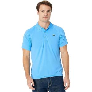 imageLacoste Mens Sport Short Sleeve Regular Fit Green Croc PoloArgentine Blue