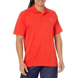 imageLacoste Mens Sport Short Sleeve Regular Fit Green Croc PoloCorrida Red