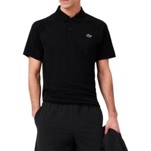 imageLacoste Mens Sport Short Sleeve Regular Fit Green Croc PoloDeep Black
