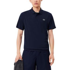 imageLacoste Mens Sport Short Sleeve Regular Fit Green Croc PoloMarine Blue