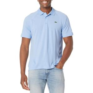 imageLacoste Mens Sport Short Sleeve Regular Fit Green Croc PoloNattier Blue