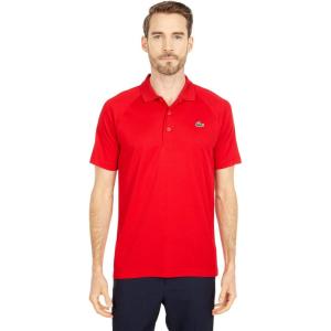 imageLacoste Mens Sport Short Sleeve Regular Fit Green Croc PoloRed