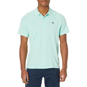 imageLacoste Mens Sport Short Sleeve Regular Fit Green Croc PoloSpirulina