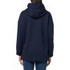 imageLacoste Womens Made in France Oversized Hoodie SweatshirtNavy Blue
