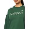 imageLacoste womens Brushed Fleece Crew Neck SweatshirtGreen