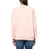 imageLacoste womens Oversized Brushed Fleece Crew Neck SweatshirtBlush