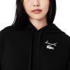 imageLacoste womens Oversized Logo HoodieBlack