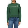 imageLacoste womens Brushed Fleece Crew Neck SweatshirtGreen