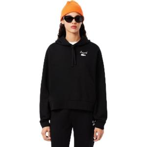 imageLacoste womens Oversized Logo HoodieBlack