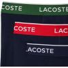 imageLacoste Mens 3 Pack Boxer BriefsNavy BlueGreenRedNavy
