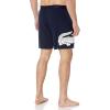 imageLacoste Mens Cotton Stretch Big Croc Print Long Boxer Briefs Pajama PantsNavy BlueWhite
