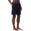 imageLacoste Mens Striped Waist Long Boxer BriefsNavy Blue