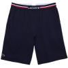 imageLacoste Mens Striped Waist Long Boxer BriefsNavy Blue