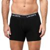 imageLacoste mens Cotton Stretch Essentials Boxer Briefs 5pack Amazon ExclusivesBlackGraphiteGreenKingdomNavy Blue
