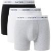 imageLacoste Mens 3 Pack Boxer BriefsBlackWhiteGrey