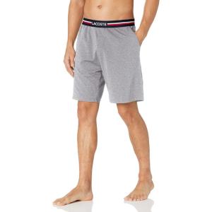 imageLacoste Mens Striped Waist Long Boxer BriefsDove Grey