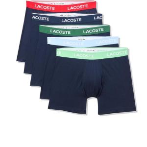 imageLacoste mens Cotton Stretch Essentials Boxer Briefs 5pack Amazon ExclusivesNavy BlueOverviewLiamoneGreenRed