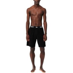 imageLacoste mens Cotton Stretch Lacoste Croc Long Boxer Briefs Pajama PantsBlack