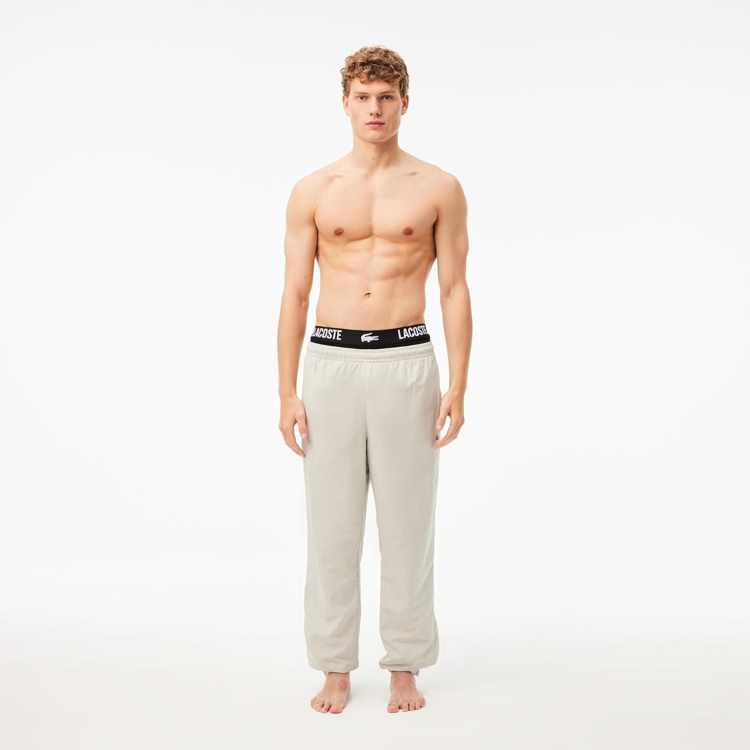 imageLacoste Mens Cotton Stretch Lacoste Croc Trunks 3PackBlackRedWhite