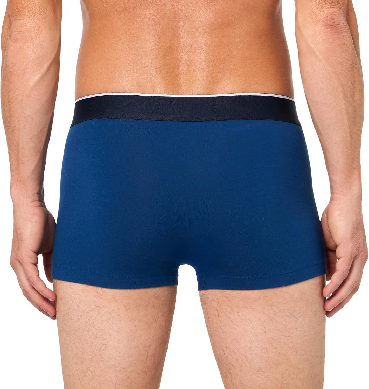 imageLacoste Mens Cotton Stretch Mini Croc Print Trunks 3packKhaki GreenGreyBlue