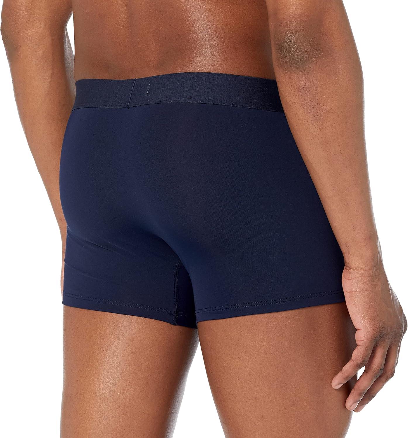 imageLacoste mens Cotton Stretch Print Animation Trunks 3packSoft MintNavy BlueArctic Blue