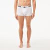 imageLacoste Mens Cotton Stretch Lacoste Croc Trunks 3PackBlackRedWhite