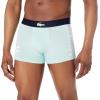 imageLacoste mens Cotton Stretch Big Croc Print Trunks 3packArctic BlueDove GreyWhite