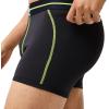 imageLacoste mens Cotton Stretch Big Croc Print Trunks 3packGraphite With BlackBright Lime Waistbands