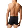 imageLacoste mens Cotton Stretch Big Croc Print Trunks 3packGraphite With BlackBright Lime Waistbands