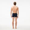 imageLacoste mens Cotton Stretch Big Croc Print Trunks 3packNavy BlueWhiteDove Grey