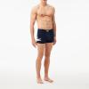 imageLacoste mens Cotton Stretch Big Croc Print Trunks 3packNavy BlueWhiteDove Grey