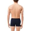 imageLacoste mens Cotton Stretch Big Croc Print Trunks 3packNavy BlueWhiteDove GreyDeep Ocean