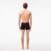 imageLacoste mens Cotton Stretch Print Animation Trunks 3packBlackRed