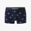 imageLacoste mens Cotton Stretch Print Animation Trunks 3packNavy BluePollenFirefly