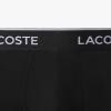 imageLacoste mens Cotton Stretch Tricolor Waistband Trunks 3packBlack With Black Waistbands