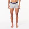 imageLacoste mens Cotton Stretch Tricolor Waistband Trunks 3packDove Grey