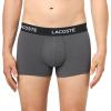 imageLacoste mens Cotton Stretch Tricolor Waistband Trunks 3packGrey