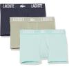 imageLacoste Mens Cotton Stretch Lacoste Croc Trunks 3PackLight KhakiBlue NightArctic Blue