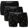 imageLacoste mens Cotton Stretch Mini Croc Print Trunks 3pack Amazon ExclusivesBlack