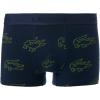 imageLacoste mens Cotton Stretch Print Animation Trunks 3packNavy BlueLight GreenRed