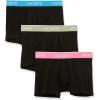 Black With Azure Blue/Sage Grey/Pink Waistbands