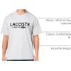 imageLacoste Mens Cotton Logo TeeGrey Chine